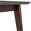 Draper Solid Wood 66 inch x 40 inch Rectangle Modern Dining Table in Java Brown