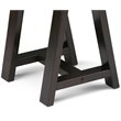 Simpli Home Sawhorse Console Table in Dark Chestnut Brown