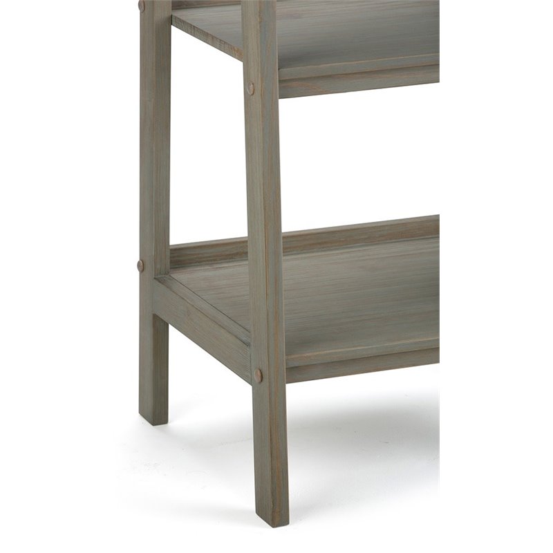 Simpli Home Sawhorse 4 Shelf Ladder, Threshold Hadley Horizontal Bookcase