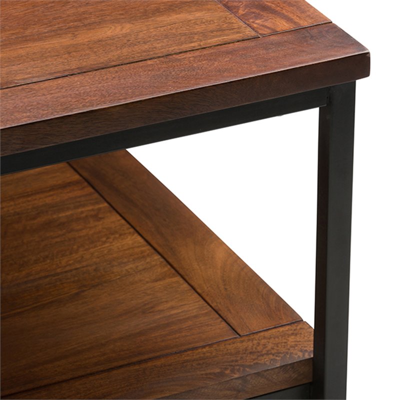 Simpli Home Skyler Mango Wood and Metal 34