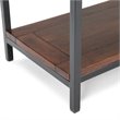 Skyler 54 in. W MANGO WOOD and Metal Console Sofa Table in Dark Cognac Brown