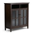 Warm Shaker 39 in. W SOLID WOOD Medium Storage Media Cabinet in Tobacco Brown