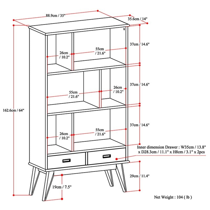 Draper Solid Hardood 64x35
