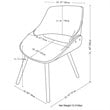 Simpli Home Malden Upholstered Dining Side Chair in Gray and Natural