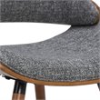 Simpli Home Malden Bentwood Wood Back Dining Side Chair in Gray and Natural