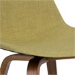 Randolph 28 inch Seat Height Mid Century Modern Bentwood Counter/Bar Height Stool in Acid Green Linen Look Fabric (Set of 2)