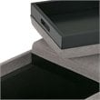 Simpli Home Avalon 3 Tray Bench in Cloud Gray