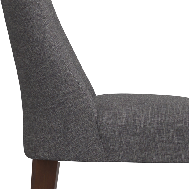 Simpli Home Walden Dining Chair in Slate Gray (Set of 2)