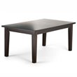 Acadian 7 Pc Dining Set with 6 Parson Chairs in Stone Gray Faux Leather