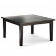 Acadian Transitional 9Pc Dining Set with 8Parson Chairs in Gray Faux Leather