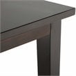 Acadian Transitional 9Pc Dining Set with 8Parson Chairs in Gray Faux Leather