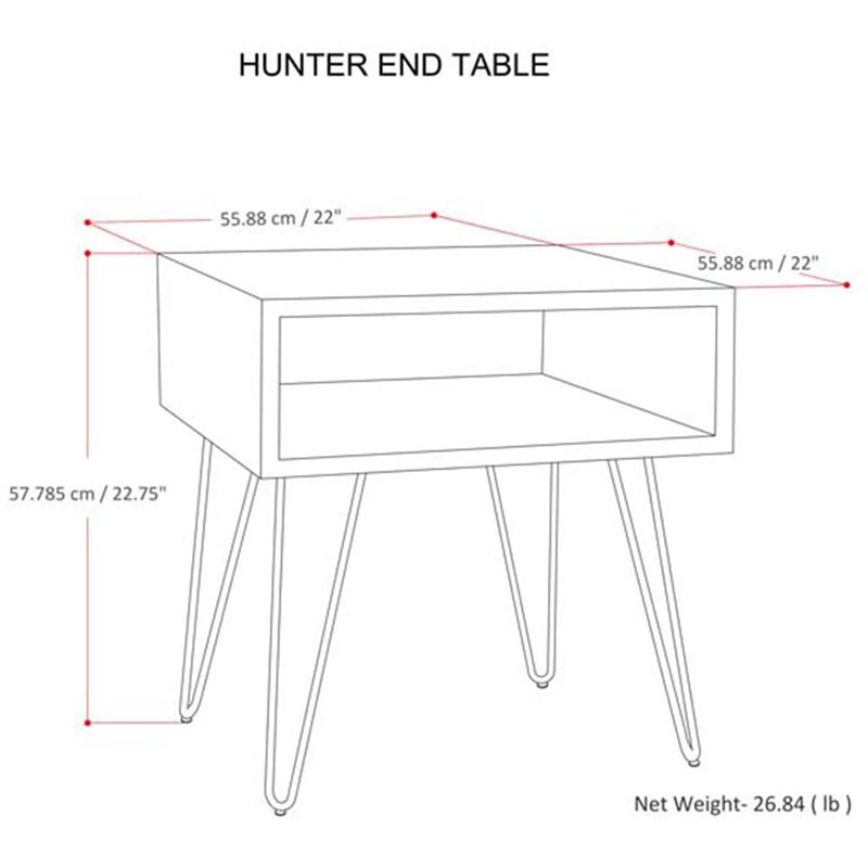 Hunter SOLID MANGO WOOD Metal 22 