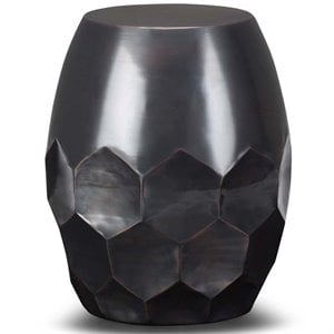 Simpli Home Flanigan Industrial 16 &quot Metal Accent Side Table in Antique Copper