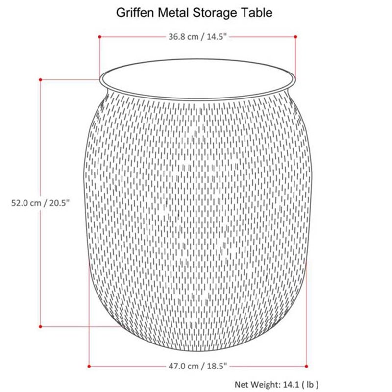Simpli Home Griffen Industrial 19 