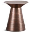 Sheridan Industrial 18 inch Wide Metal Accent Side Table in Aged Copper