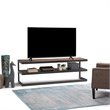 Simpli Home Erina WOOD Industrial TV Media Stand in Brown For TVs up to 70 