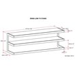 Simpli Home Erina WOOD Industrial TV Media Stand in Brown For TVs up to 70 