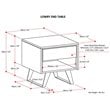 Simpli Home Lowry 1 Drawer End Table in Distressed Charcoal Brown