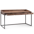 Simpli Home Ralston Computer Desk in Rustic Natural Aged Brown