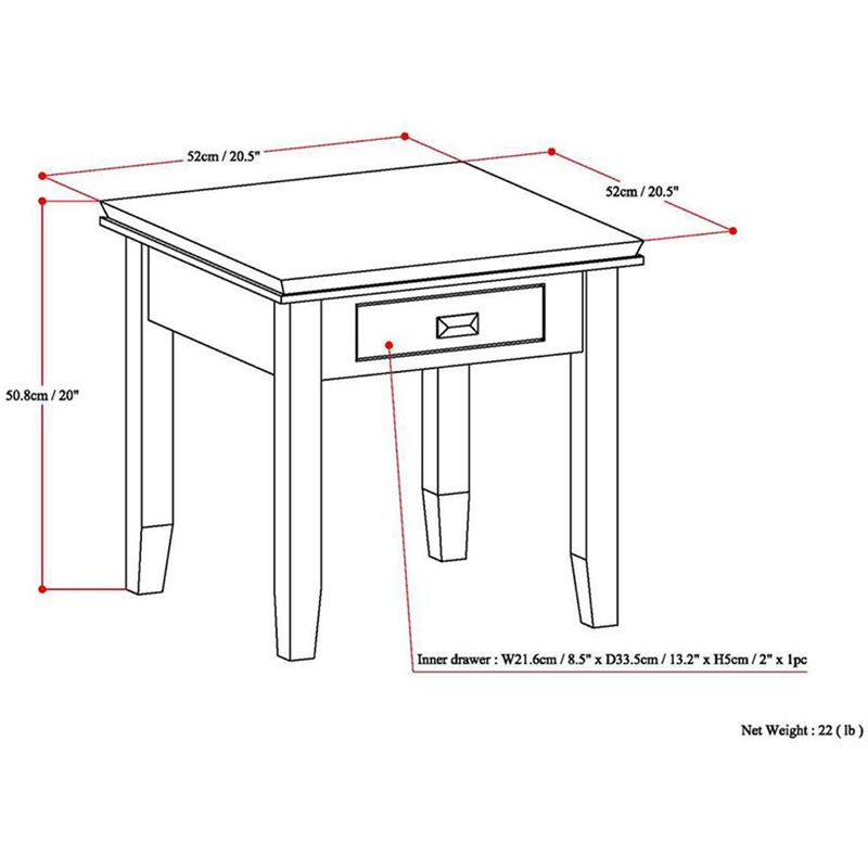 Simpli Home Artisan Wood 21