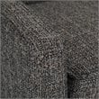 Simpli Home Parris 50 in. W Contemporary Upholstered Fabric Bench in Dark Gray
