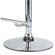 Marana Bentwood Adjustable Height Gas Lift Bar Stool in Stone Gray Faux Leather