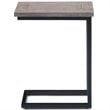 Simpli Home Skyler Contemporary End Table in Birch and Black