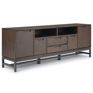Banting Solid Hardood 72 &quot Industrial TV Media Stand in Walnut Brown