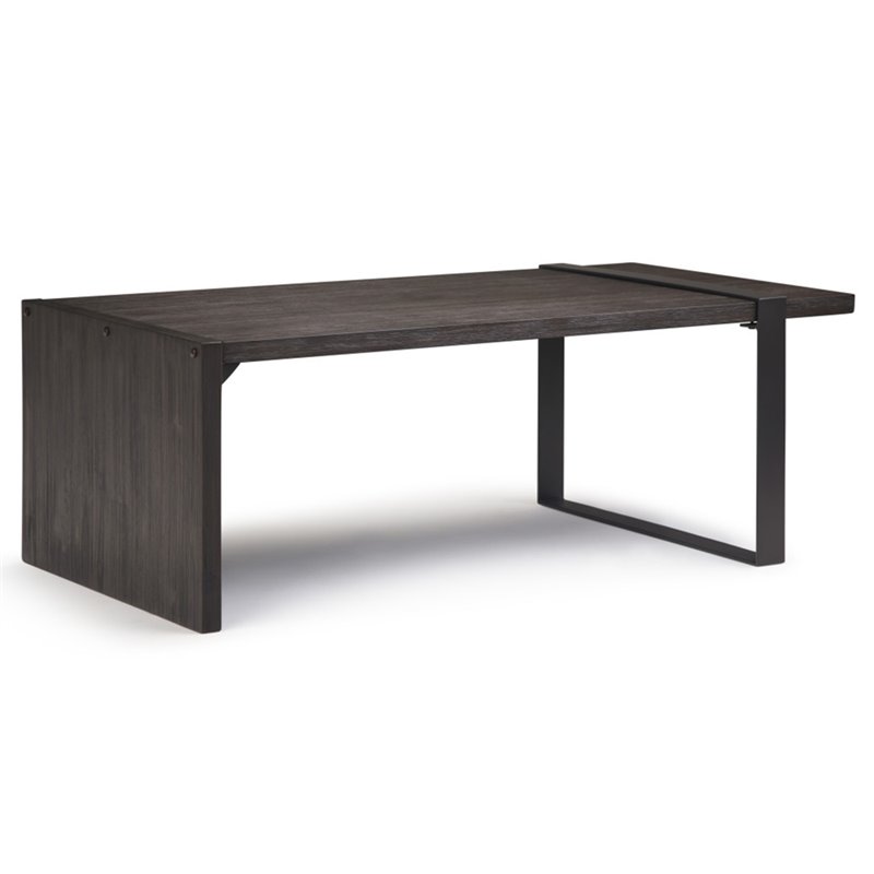 Simpli Home Montgomery 50 X 26 Coffee Table In Dark Brown Axcmtg 01