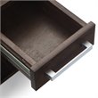 Simpli Home Kitchener 1 Drawer End Table in Warm Walnut