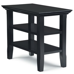 simpli home acadian solid wood narrow end table