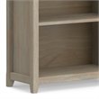 Amherst 30 inch Wide Solid Wood Transitional 5 Shelf Bookcase in Distressed Gray