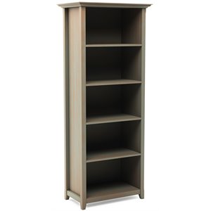 simpli home amherst 5 shelf bookcase