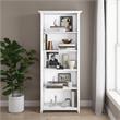 Amherst 30 inch Wide Solid Wood Transitional 5 Shelf Bookcase in White