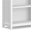Amherst 30 inch Wide Solid Wood Transitional 5 Shelf Bookcase in White