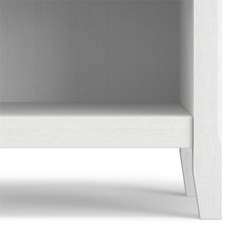 Amherst 24 inch Wide Solid Wood Transitional Bedside Table in White