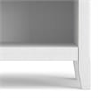 Amherst 24 inch Wide Solid Wood Transitional Bedside Table in White