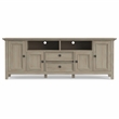 Amherst 72 inch Wide Solid Wood Transitional TV Stand in Distressed Gray