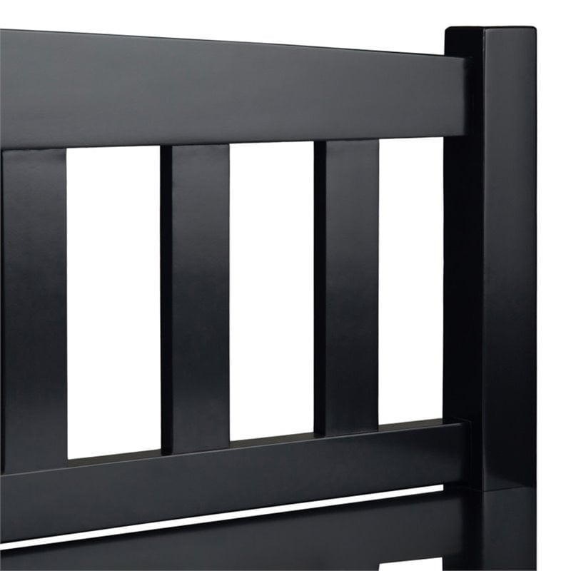 Burlington Wood 42 inch Wide Transitional Entryway Bench with Drawers in Black