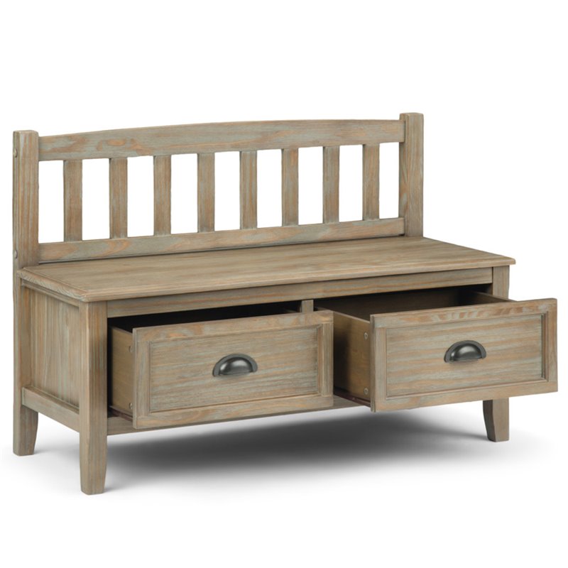 Simpli Home Burlington Wood 42