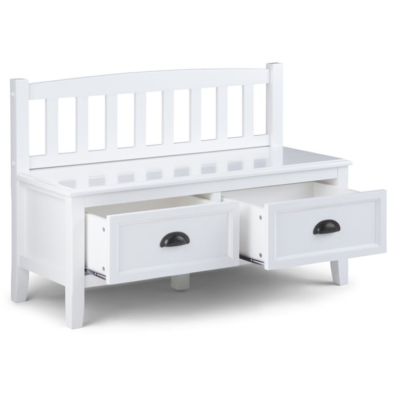 【マリンブー】WHITE_WOOD_BENCH Grosfillex Westport 58 3/4