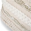 Sommer Boho Square Pouf in Natural Handloom Woven Pattern