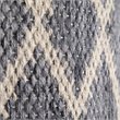 Simpli Home Edgeley Boho Round Pouf in Gray and Natural Woven Braided Jute