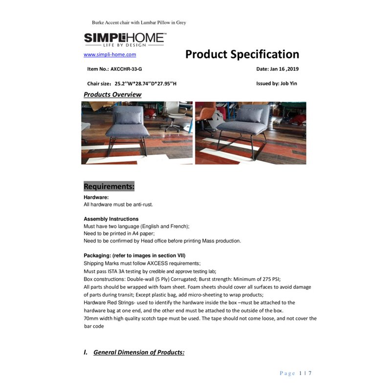 Simpli Home Burke 25 