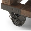 Simpli Home Harding Solid Mango Wood End Table in Distressed Dark Brown