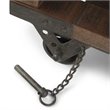 Simpli Home Harding Solid Mango Wood End Table in Distressed Dark Brown