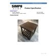 Simpli Home Harding Solid Mango Wood End Table in Distressed Dark Brown