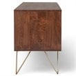Hunter SOLID MANGO WOOD TV Media Stand in Umber Brown Stain For TVs up to 65 in