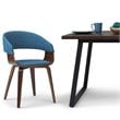 Simpli Home Lowell Contemporary Solid Wood Dining Chair in Blue