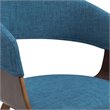Simpli Home Lowell Contemporary Solid Wood Dining Chair in Blue